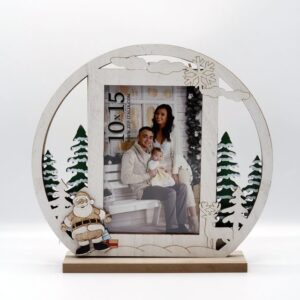 Rama lemn White Round