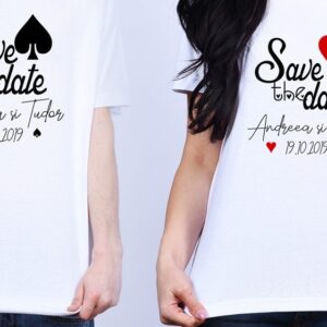 Set tricou Save the date cards