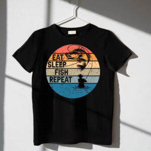 Tricou Eat Sleep Fish Repeat