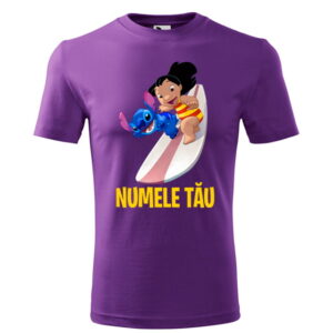 Tricou Lilo and Stitch Surf cu numele tau