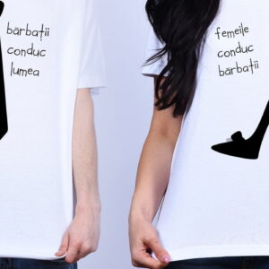 Set tricouri " barbatii conduc lumea, dar..."
