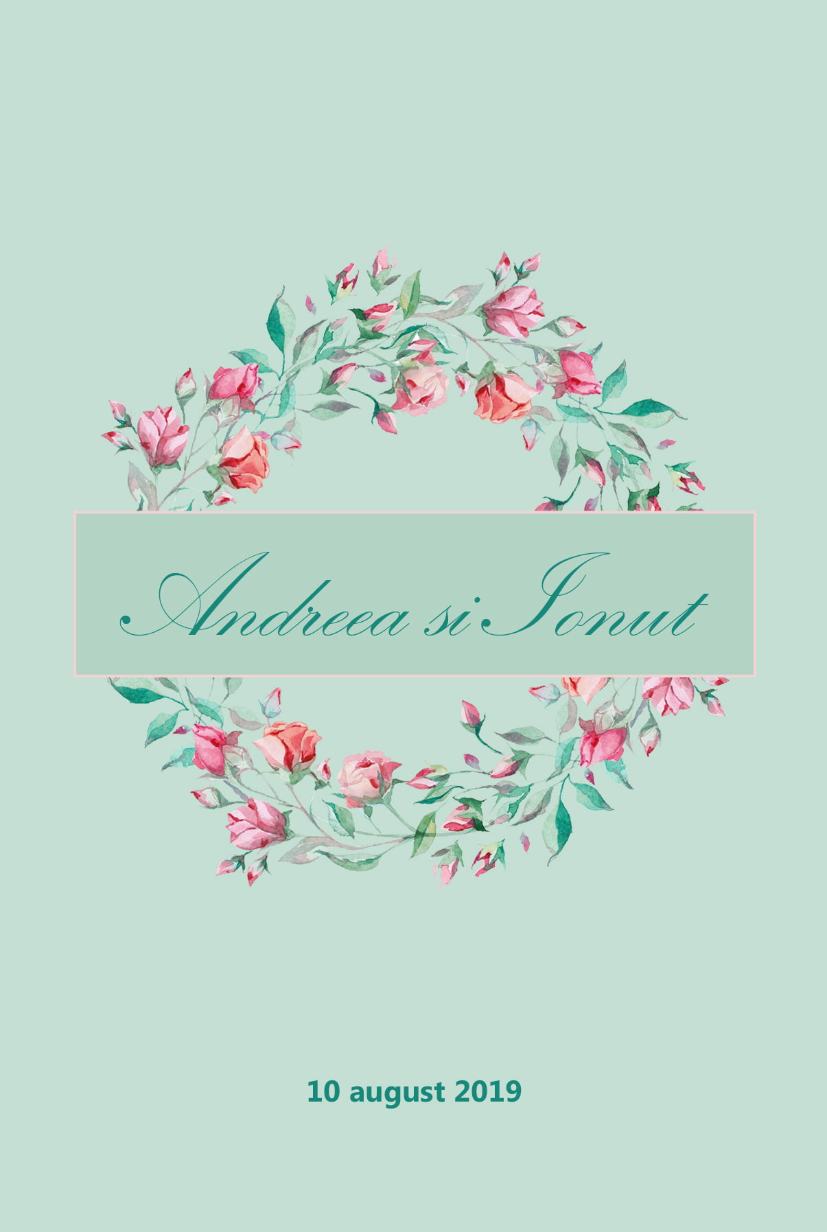 Invitatie nunta mini flowers 2 Invitatie nunta mini flowers - imagine 2