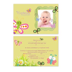 Invitatie botez butterflies