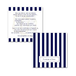 Invitatie nunta stripe 2