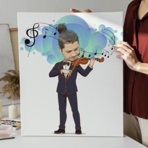 Tablou Canvas Cartoon Violonist