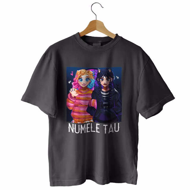 Tricou Wednesday and Enid cu numele tau 1 Tricou Wednesday and Enid cu numele tau