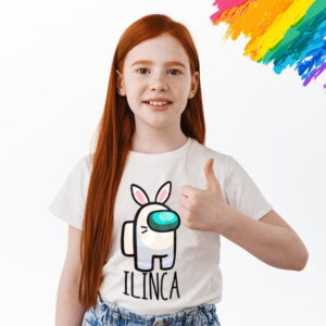 Tricou Among Us White Bunny