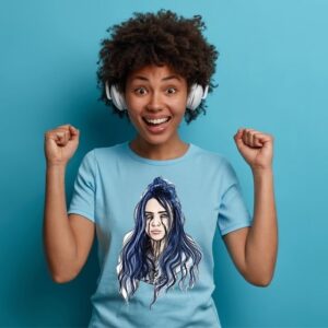Tricou Billie Eilish Blue