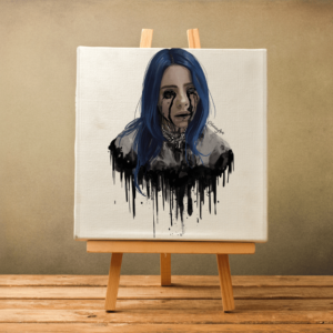 Canvas Billie Eilish Crying