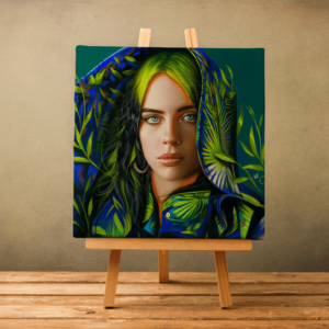 Canvas Billie Eilish Flowered