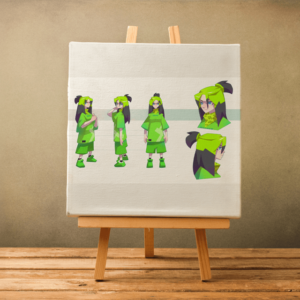 Canvas Billie Eilish Green