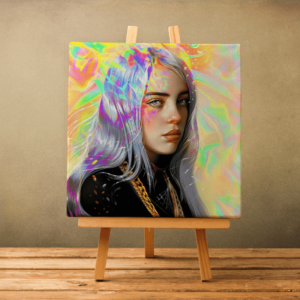 Canvas Billie Eilish Rainbow