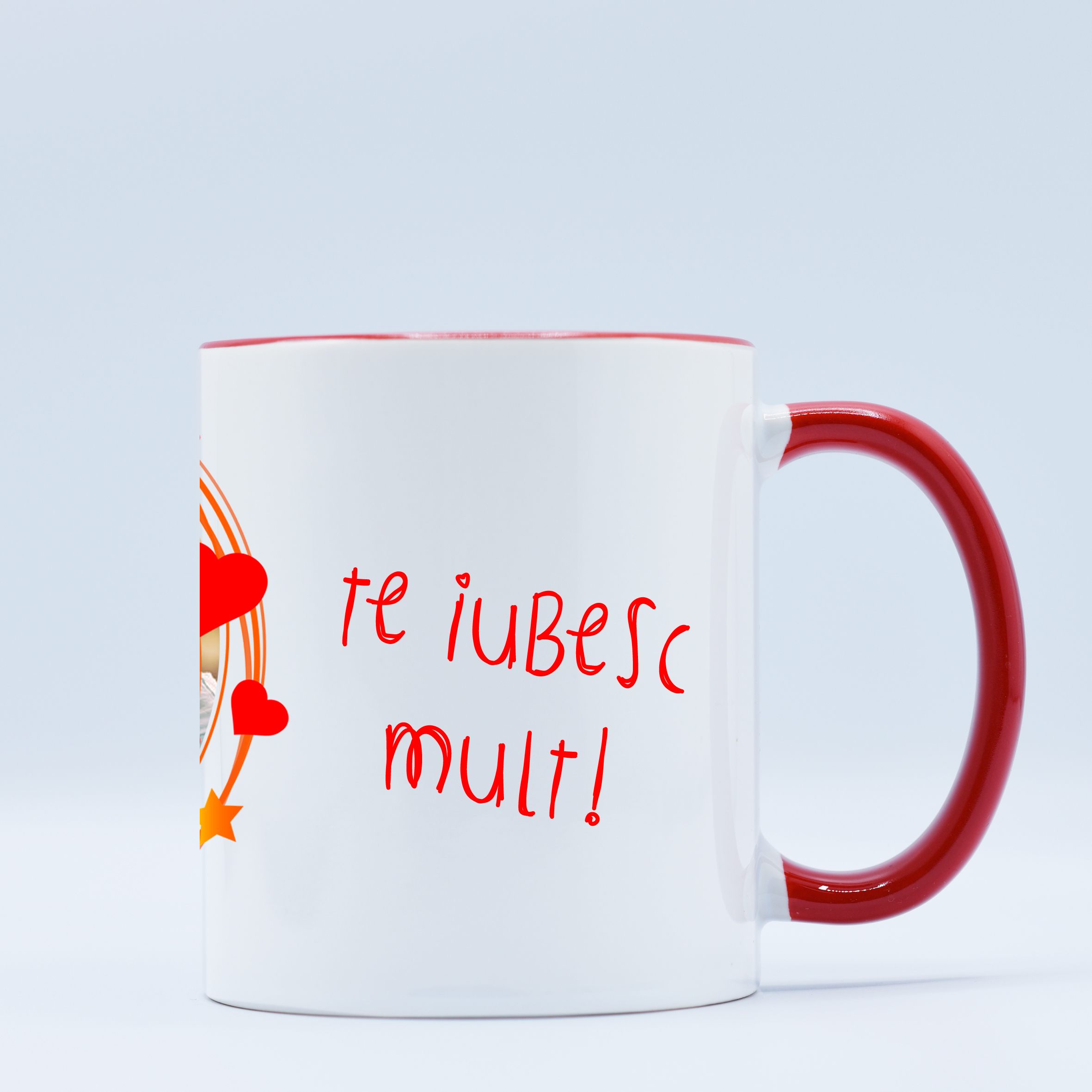 Cana cu fotografie pentru indragostiti - coadă roșie 2 Cana cu fotografie pentru indragostiti - coadă roșie - imagine 2