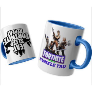 Cana Eat Sleep FORTNITE Repeat cu numele tau