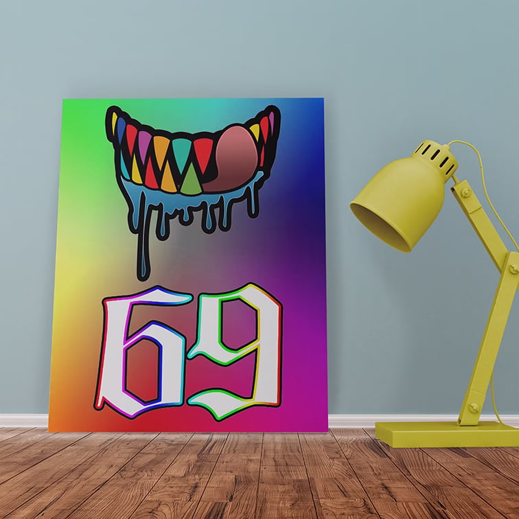 Canvas 6ix9ine Teeth 1 Canvas 6ix9ine Teeth