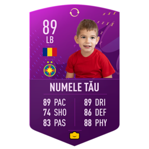 Card FIFA personalizat Future Star
