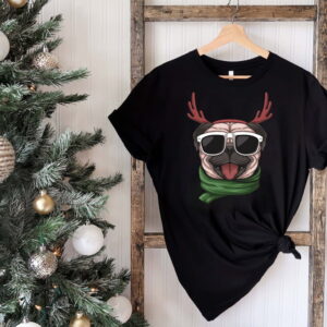Tricou Pug Dog Christmas