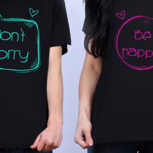 Set tricouri " Don's worry, be happy"