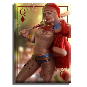 Canvas Christmas Harley Quinn