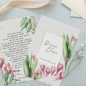 Invitatie nunta lolly leafes