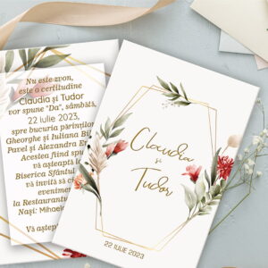 Invitatie nunta - Simple Designe 10x15 cm