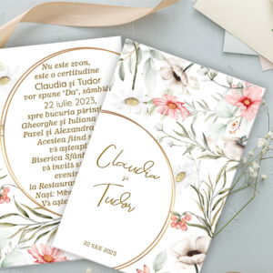 Invitatie Nunta - Gold 10x15 cm