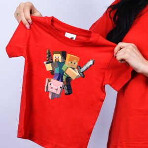 Tricou Minecraft Steve y Alex