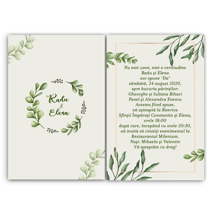 Invitatie nunta B Leafs 4 Invitatie nunta B Leafs - imagine 4