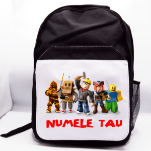Rucsac Roblox negru cu numele tau