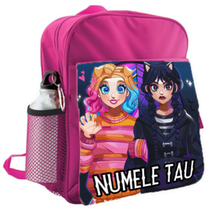 Rucsac Wednesday and Enid cu numele tau