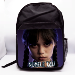 Rucsac Wednesday Eyes negru cu numele tau