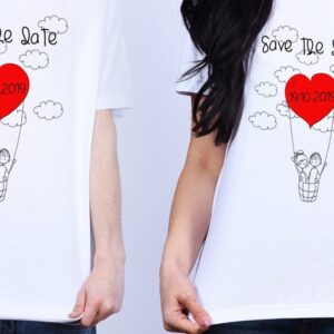 Set tricouri Save the date - Balon cu aer
