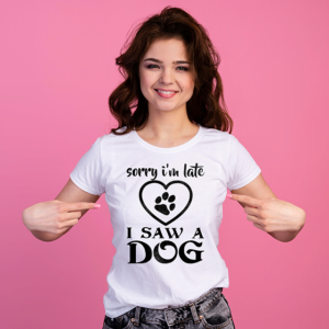 Tricou I saw a dog