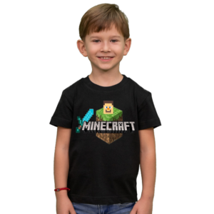 Tricou Minecraft Sword Font