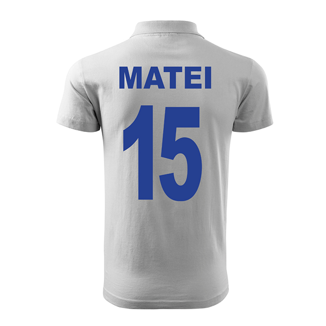 Tricou Polo Logo Color personalizat cu nume si numar 2 Tricou Polo Logo Color personalizat cu nume si numar - imagine 2