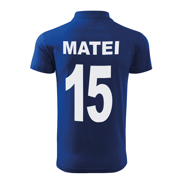 Tricou Polo Sigla Color personalizat cu nume si numar 2 Tricou Polo Sigla Color personalizat cu nume si numar - imagine 2