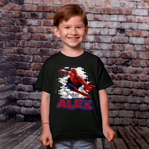 Tricou Spiderman Wall cu numele tau