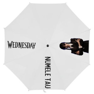 Umbrela Wednesday cu numele tau