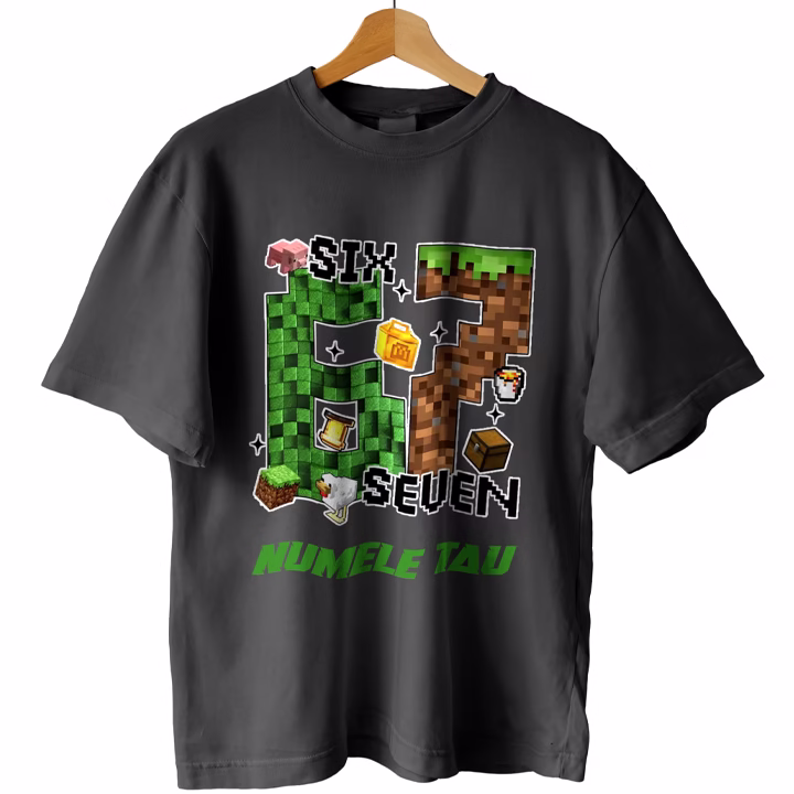 Tricou Six Seven Minecraft 1 Tricou Six Seven Minecraft