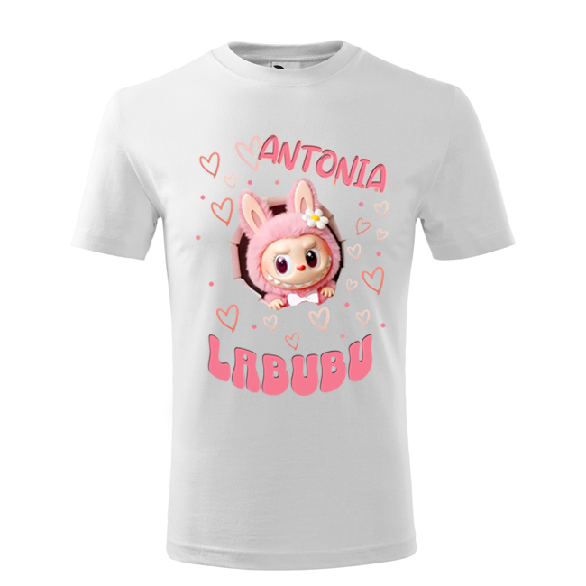 Tricou LABUBU marimea 158 cm cu numele ANTONIA