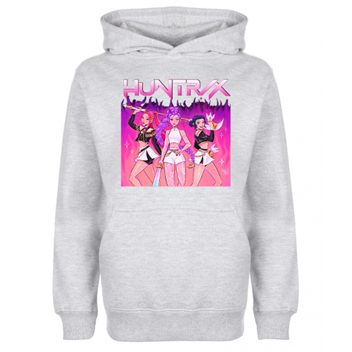 Hanorac Huntrix Fire marimea 5-6 ani gri 1 Hanorac Huntrix Fire marimea 5-6 ani gri