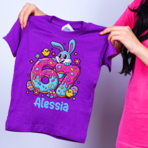 Tricou Six Seven Bunny mov marimea 4 ani 110 cm