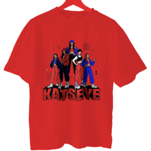 Tricou Katseye Red marimea S dama rosu