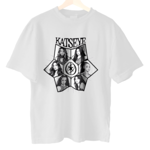 Tricou Katseye Star marimea 8 ani alb