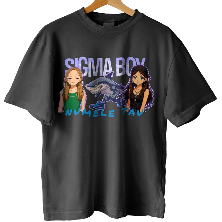 Tricou Sigma Boy Girls Tralalero 1 Tricou Sigma Boy Girls Tralalero