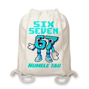Rucsac textil Six Seven personalizat cu nume