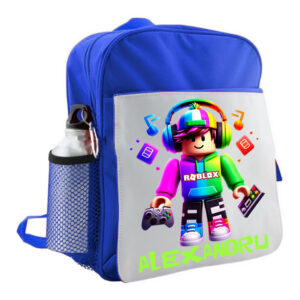 Rucsac ROBLOX R cu numele ALEXANDRU