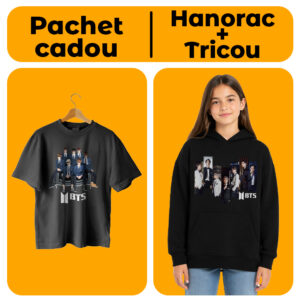 Pachet Cadou BTS Fan Edition – Tricou și Hanorac